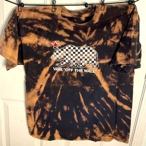 Vans off the wall California bear up-cycled tee